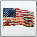 Empire Art Direct Empire Art Direct AAGB-AZ051-2424 24 x 24 in. American Flag Reverse Printed Glass Wall Art with Black Anodized Aluminum Frame AAGB-AZ051-2424